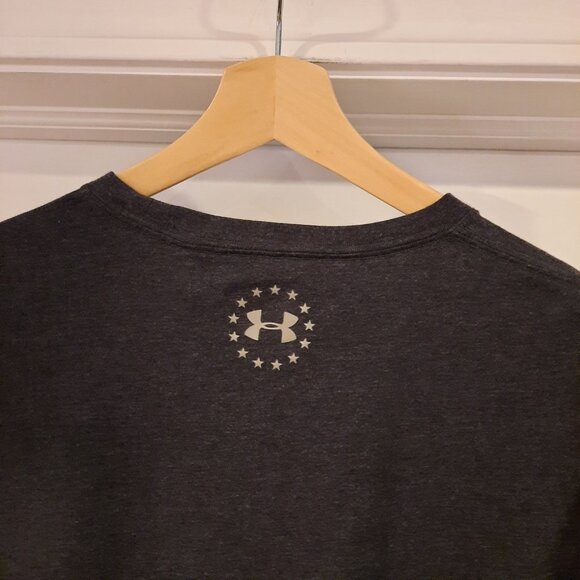 Under Armour Shirt Mens XXXL 3XL Charcoal Eagle Patriotic Flag Military American - Picture 7 of 11